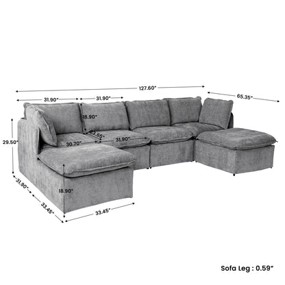 Luna Slim Arm Sofa Set