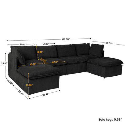 Luna Slim Arm Sofa Set
