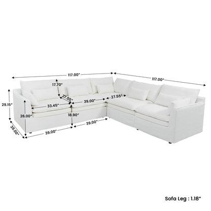 Jemma Track Arm Sofa Set