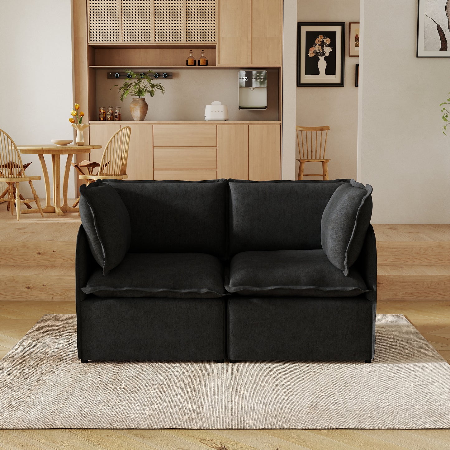 Luna Slim Arm Sofa Set