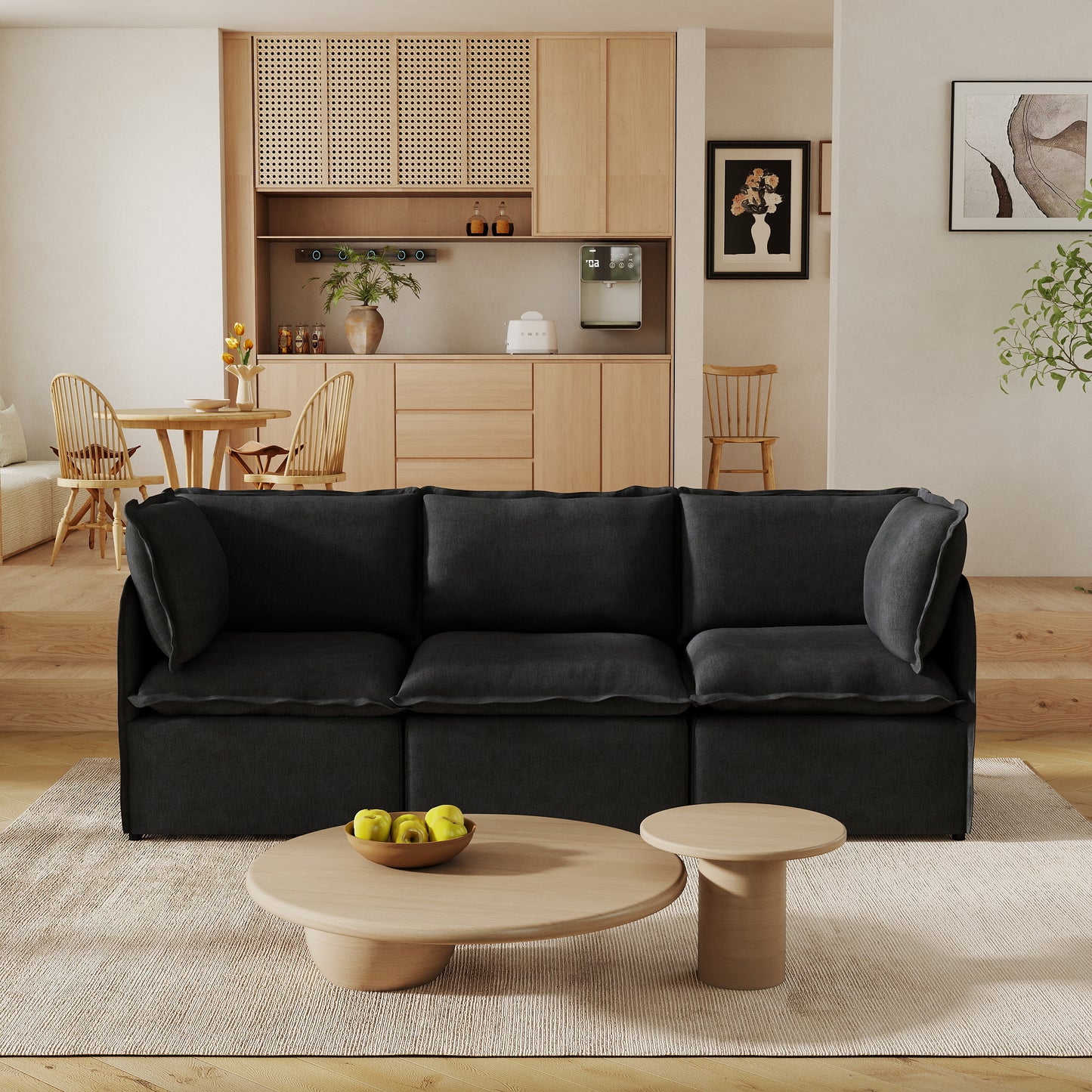 Luna Slim Arm Sofa Set