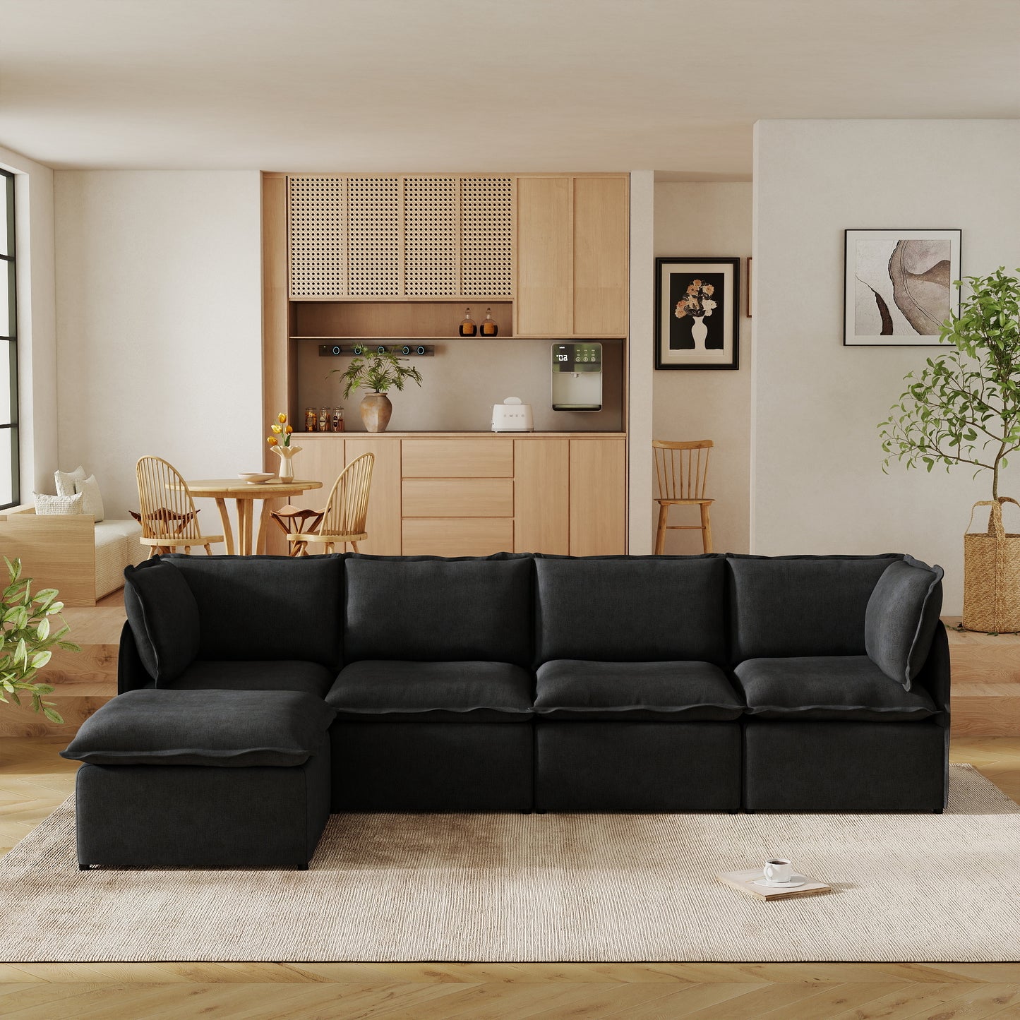 Luna Slim Arm Sofa Set