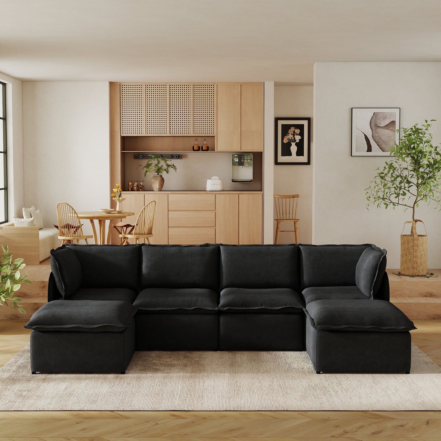 Luna Slim Arm Sofa Set