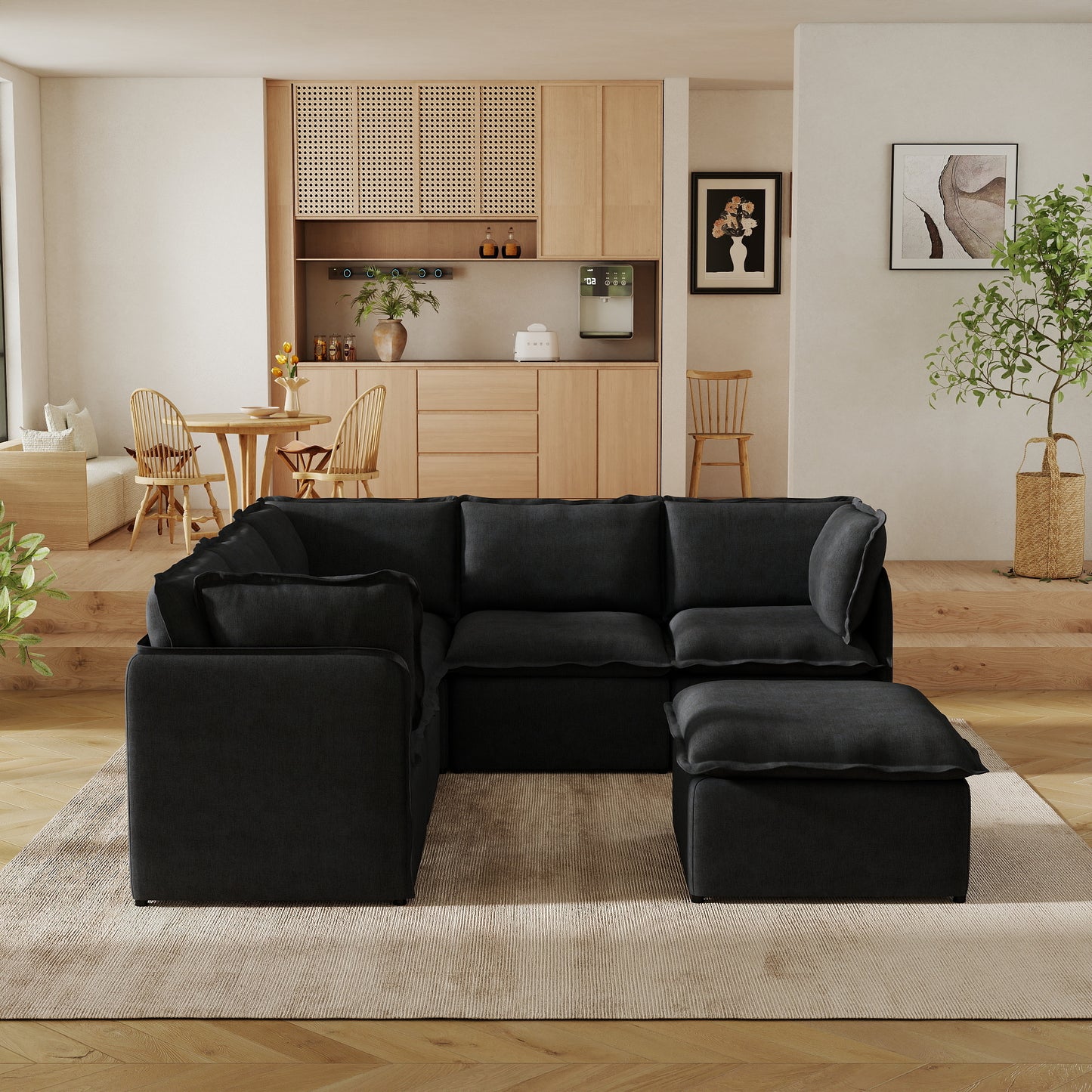 Luna Slim Arm Sofa Set
