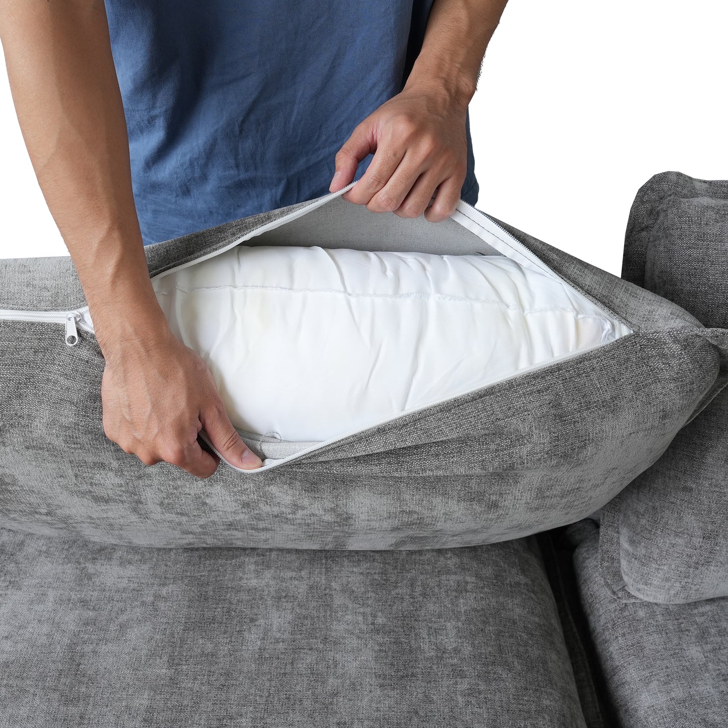 Luna Slim Arm Sofa Set