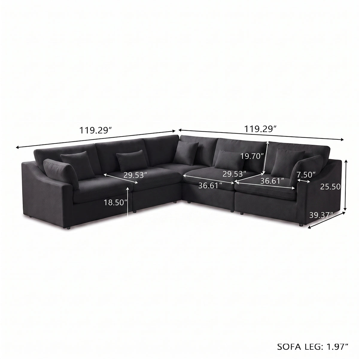 Aden Slope Arm Sofa