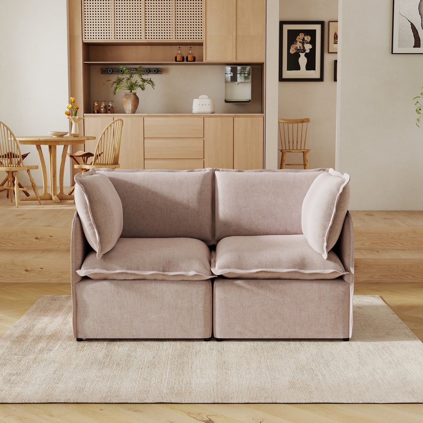 Luna Slim Arm Sofa Set