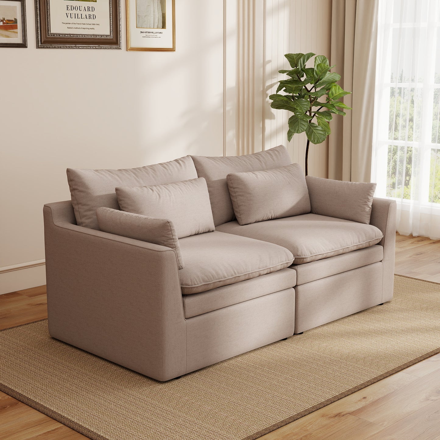 Jemma Track Arm Sofa Set