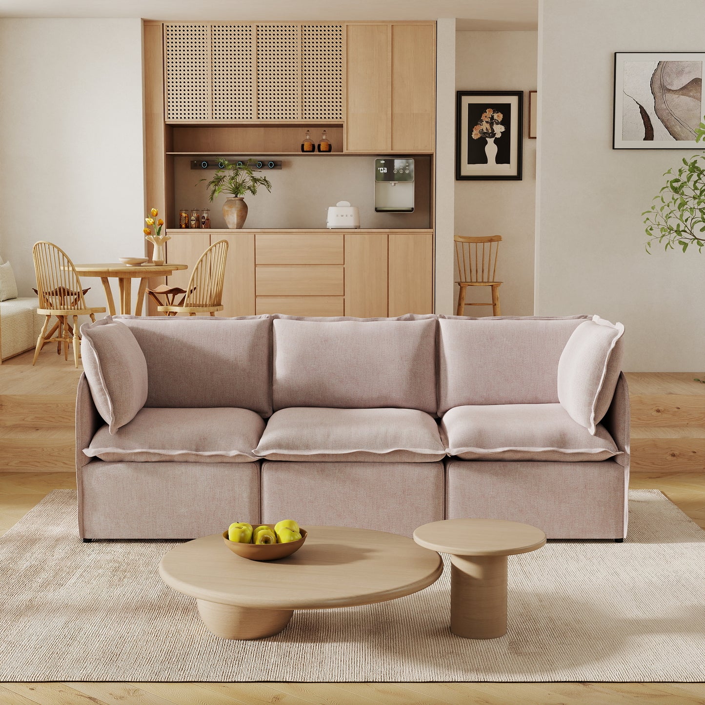 Luna Slim Arm Sofa Set