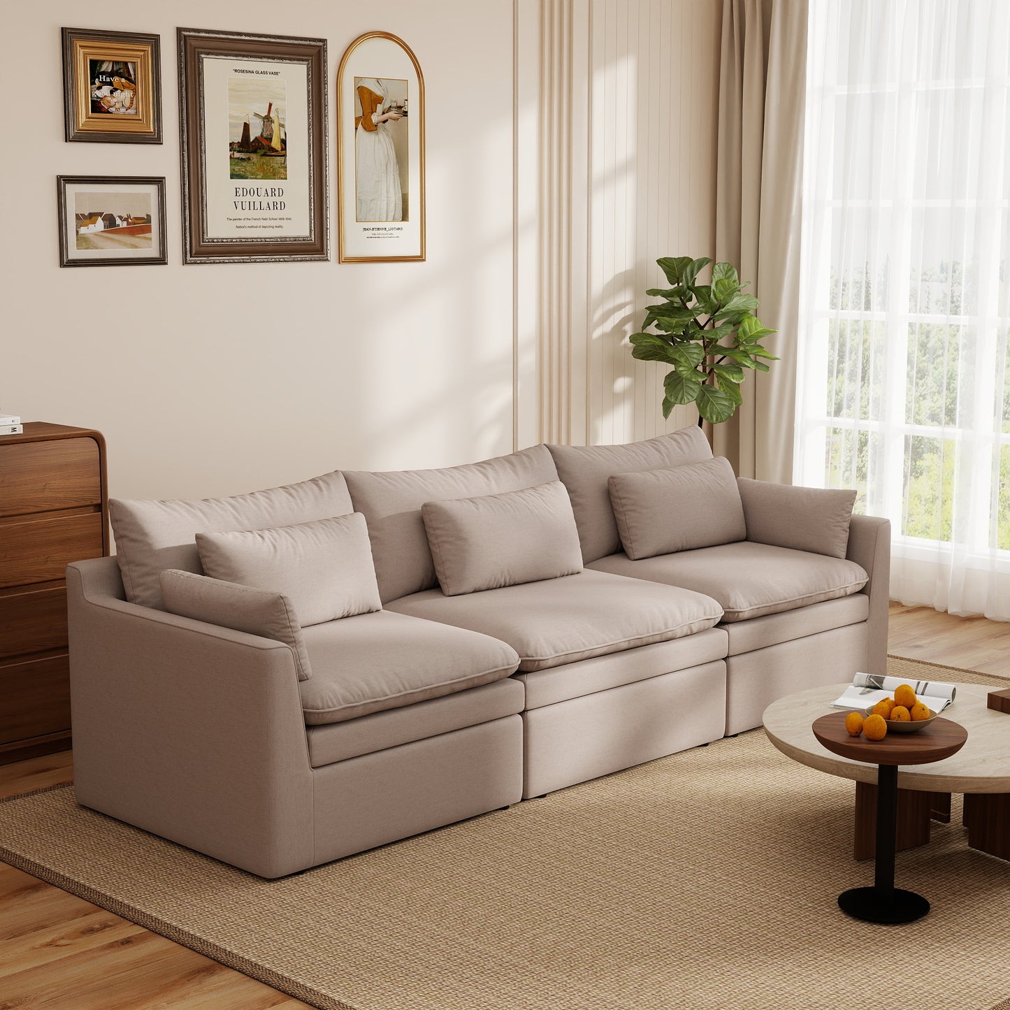 Jemma Track Arm Sofa Set