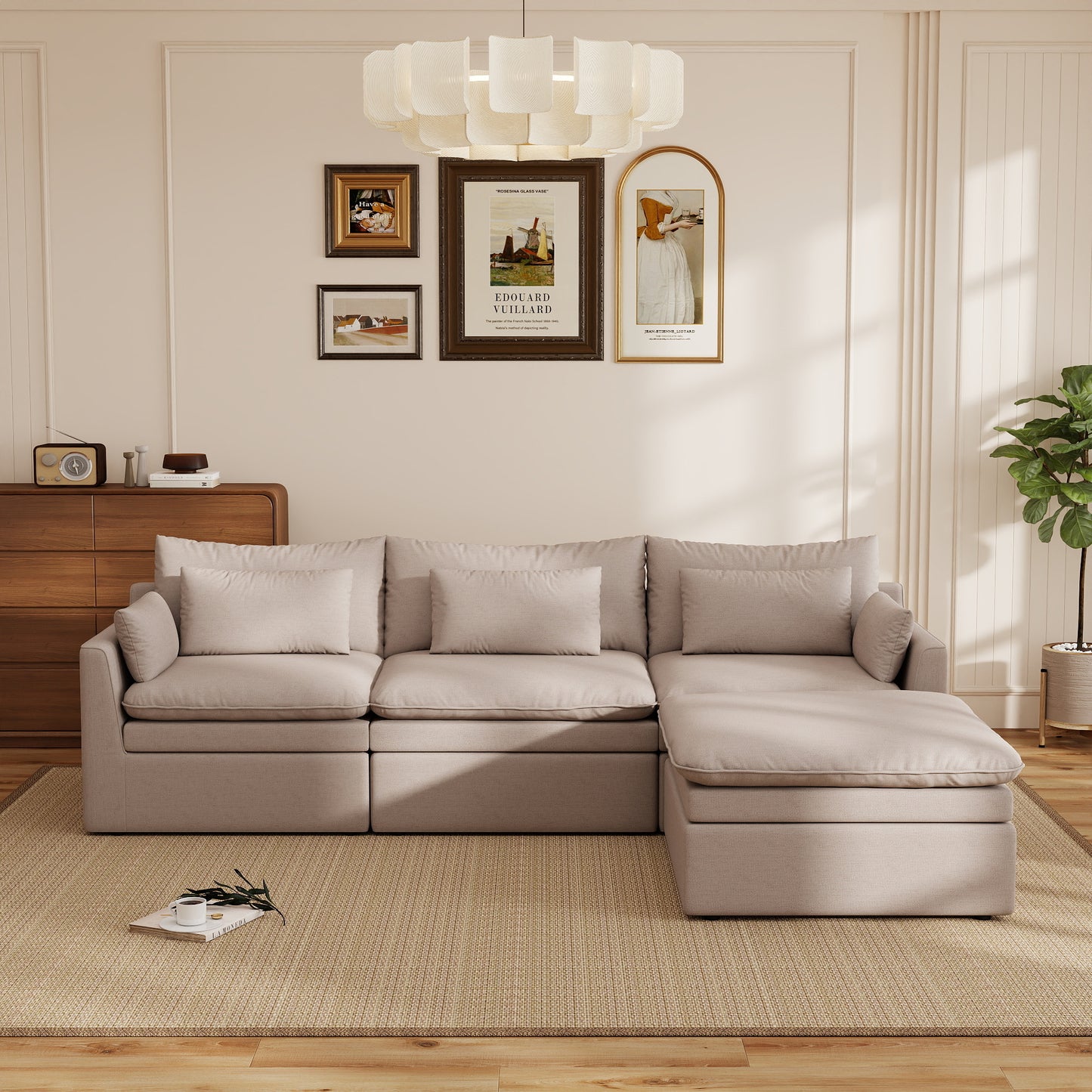 Jemma Track Arm Sofa Set