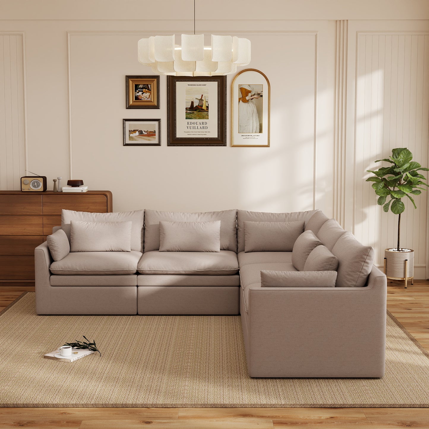 Jemma Track Arm Sofa Set