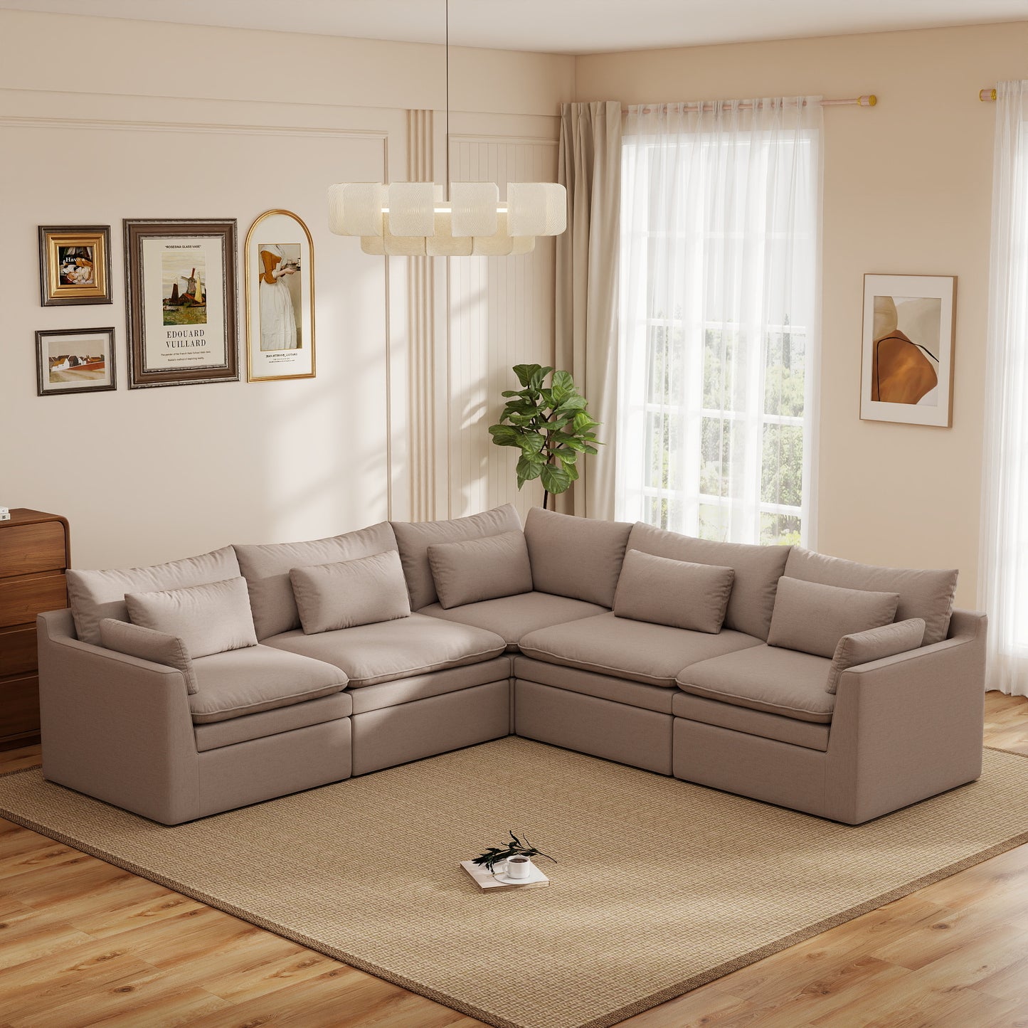 Jemma Track Arm Sofa Set
