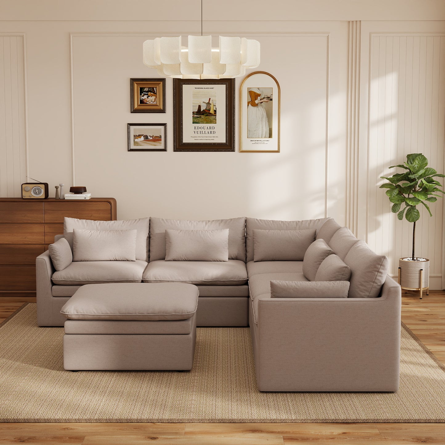 Jemma Track Arm Sofa Set