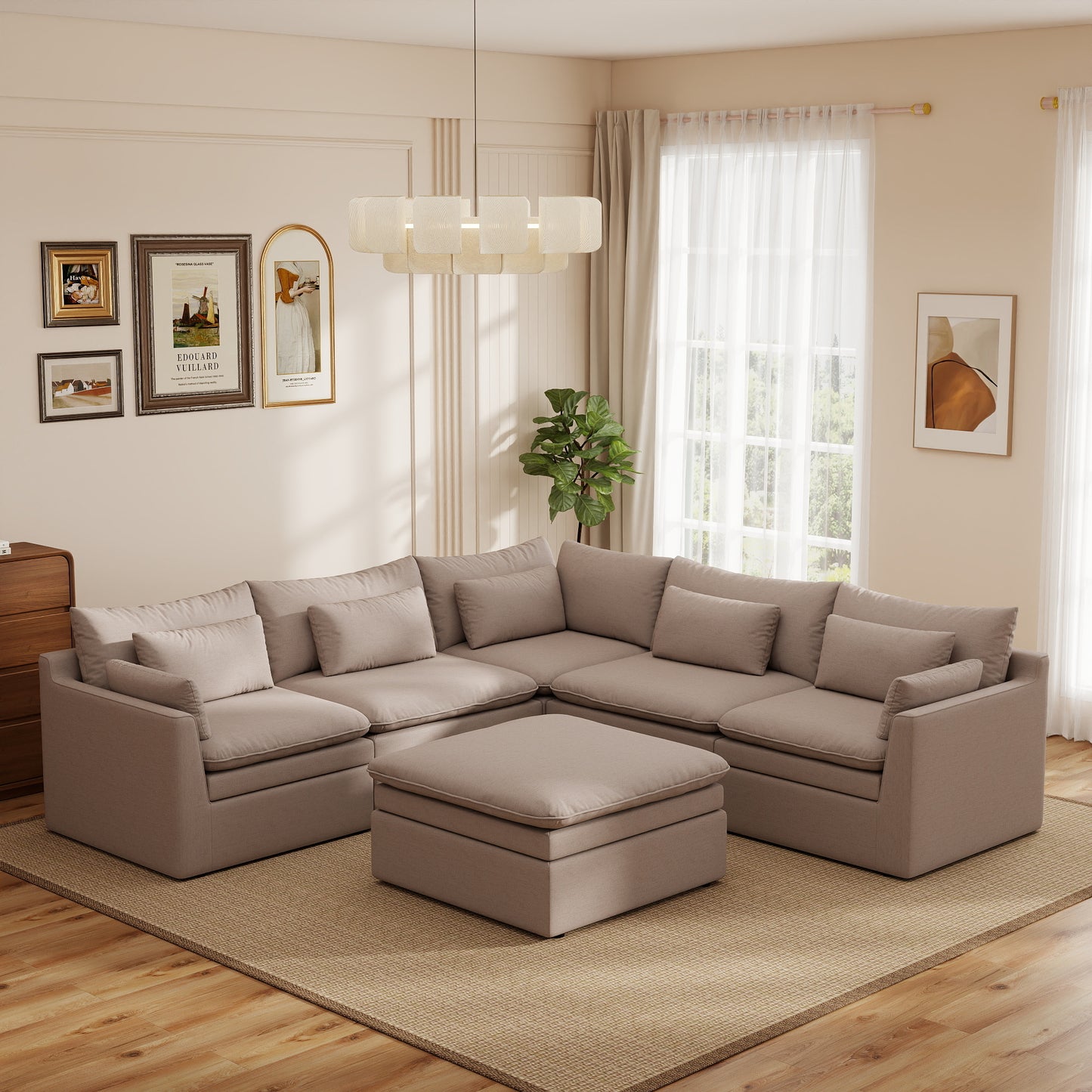 Jemma Track Arm Sofa Set