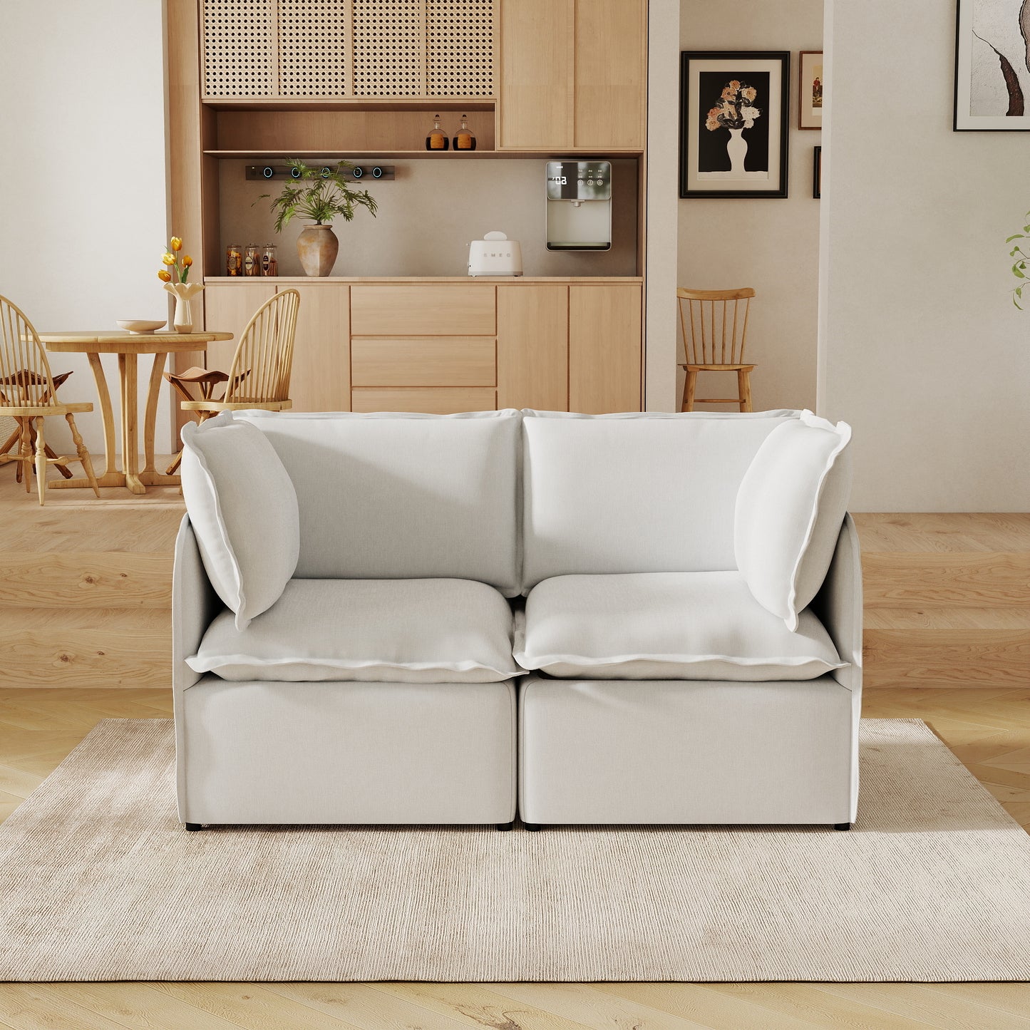 Luna Slim Arm Sofa Set