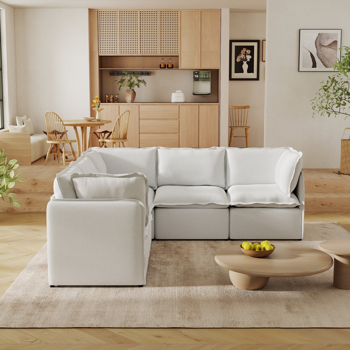 Luna Slim Arm Sofa Set