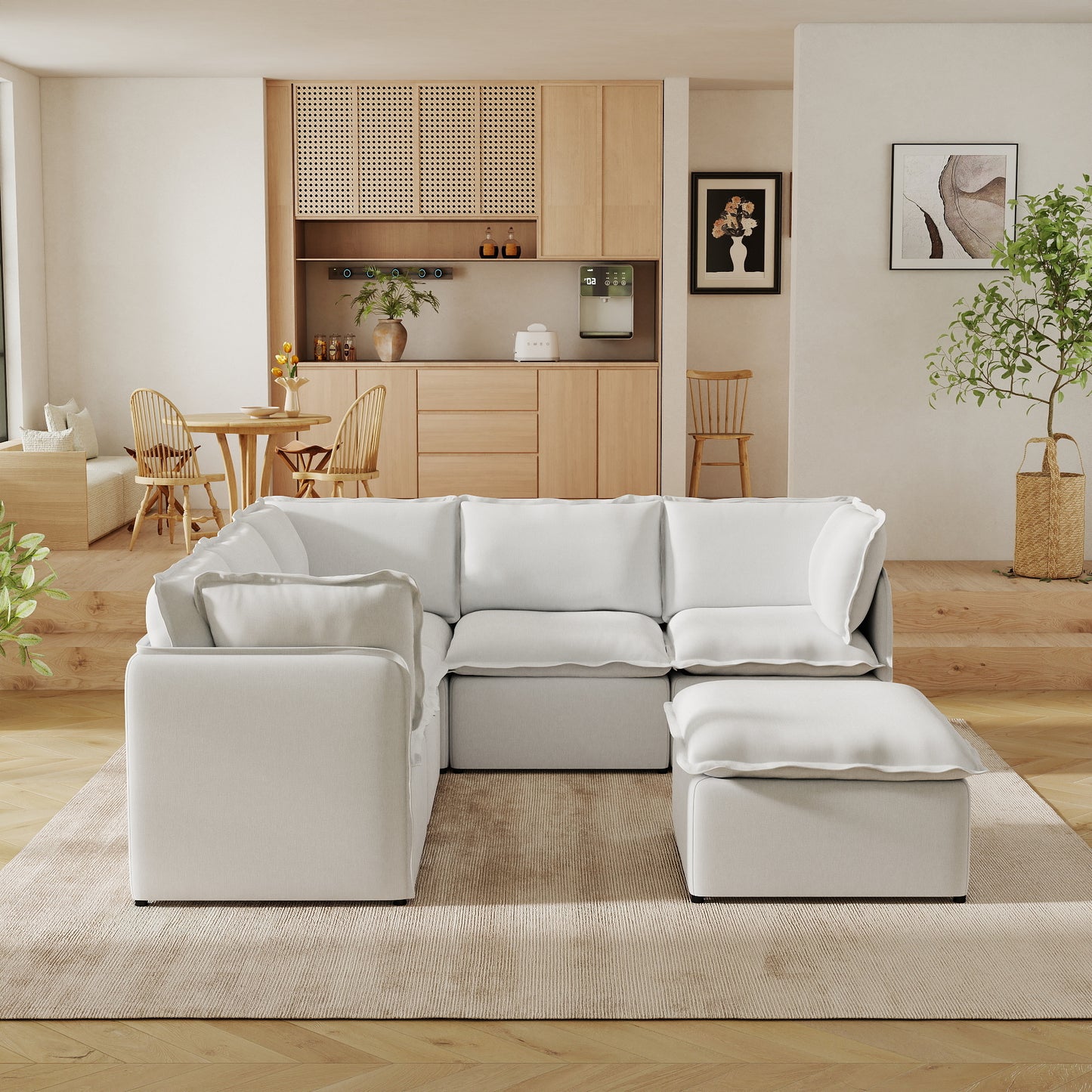 Luna Slim Arm Sofa Set